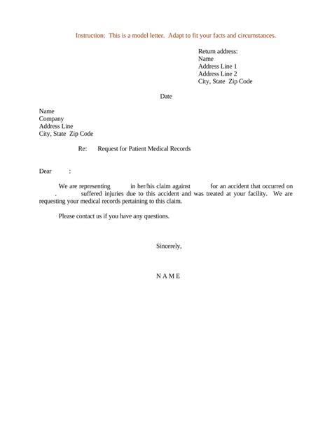 letter request medical  template pdffiller