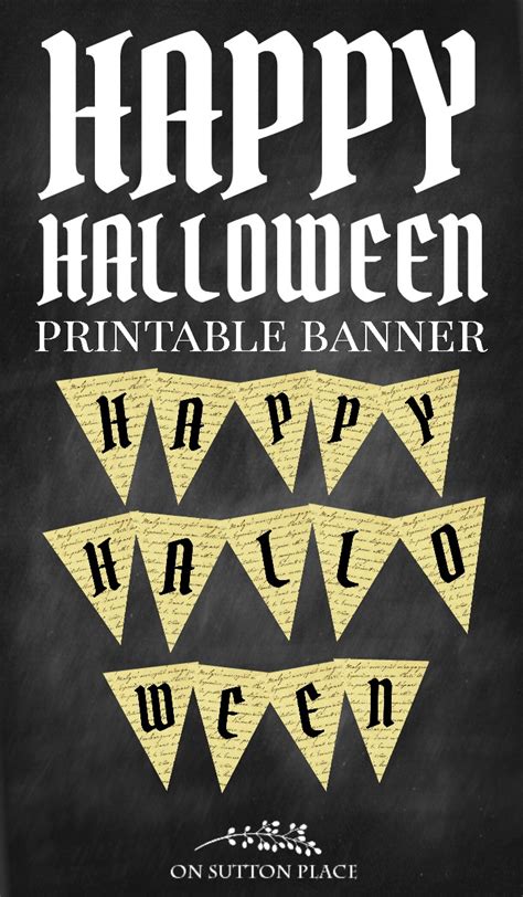 happy halloween banner  printable  sutton place