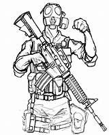 Swat Lineart Policjant Kolorowanka Siege Six Sniper Druku Wydrukuj Starry Malowankę Template Drukowanka sketch template