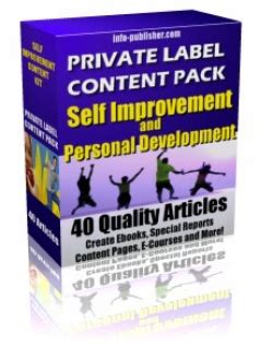 private label article pack  improvement articles