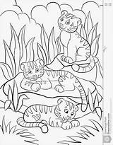 Jungle Animal Brilliant sketch template