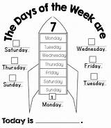 Days Week Worksheets Coloring English Ingles Para Worksheet Teaching Preescolar Enjoy Actividades sketch template