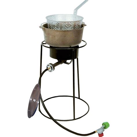 king kooker  btu portable propane gas outdoor cooker  cast iron dutch oven