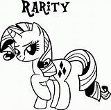 Pony Rarity Coloring Pages Little Printable Colouring Clipart Print Names Color Popular Girls Coloringhome Image40 Unique sketch template
