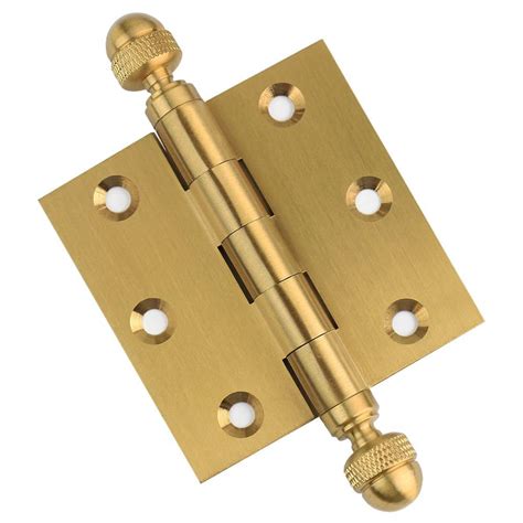 door hinge    solid brass satin brass  homebuilders hardware