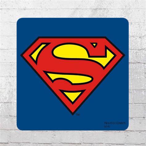 order  logoshirt coaster dc superman logo blue