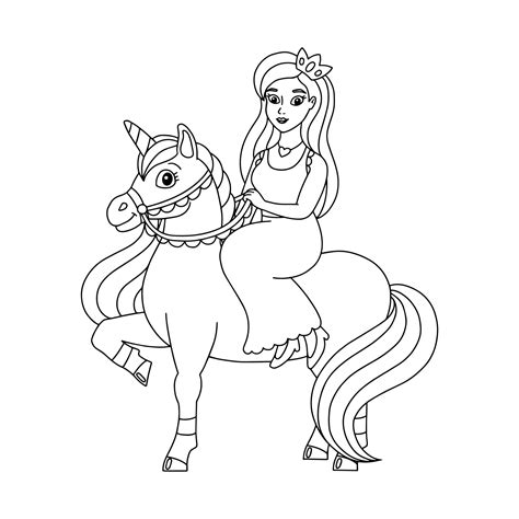 unicorn coloring book pages