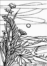 Coloring Pages Landscape Landscapes Adults Colouring Landschaften Winter Landscaping Malvorlagen Sheets Where Getdrawings Search Google Print Sheet Clipartmag Land sketch template