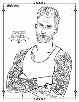 Coloring Pages Men Adult Printable Book Hollywood Maserati Hottest Drawing Colouring Color Guys Hair Getcolorings Blake They Adam Dachsunds Sheknows sketch template