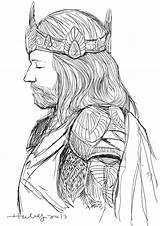 Hobbit Aragorn Thranduil Lotr Ringe Tolkien Signore Anelli Herr Legolas Malen Frodo Colorati sketch template