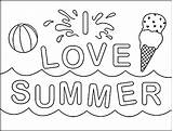 Summer Coloring Pages Color Printable Getcolorings Print Colorings sketch template