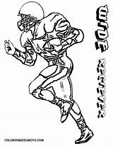 Coloring Football Pages Player Printable Players Jersey 49ers Nebraska Nfl Alabama Ohio State Raiders Sports Sheets Odell Beckham Drawing San sketch template