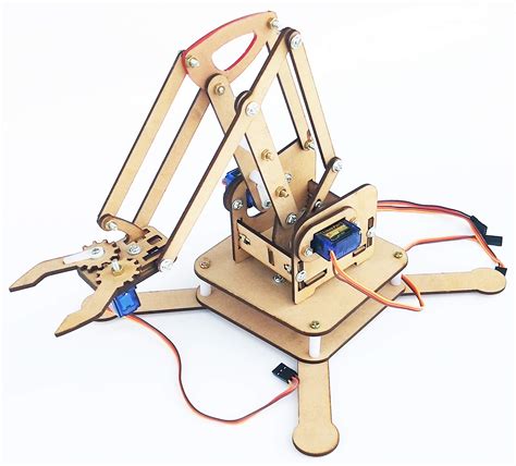 buy kitcurious  dof servo controlled robotic arm  gripper complete kit   servo