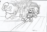 Mansion Moon Dark Coloring Pages Luigis Luigi Template sketch template