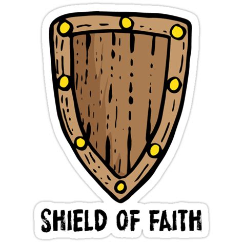 shield  faith stickers  wildharegrafix redbubble