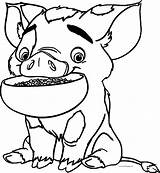 Pua Pig Disney Wecoloringpage sketch template