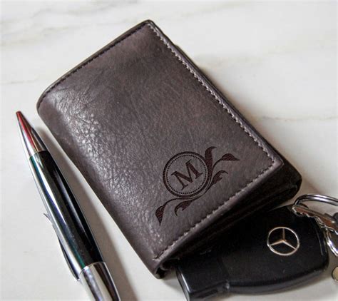 personalized leather wallet custom wallet mens wallet engraved mens wallet leather wallet