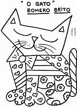 Romero Britto Coloring Pages Getdrawings sketch template