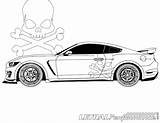 Coloring Pages Ford Gt Shelby Lethal Performance Snake sketch template