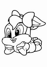 Bunny Tunes Looney Colorir Coloringhome Bugs Tudodesenhos Azcolorear sketch template