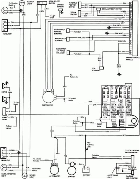 chevy truck instrument cluster wiring diagram
