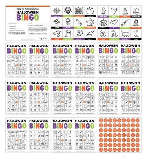 halloween bingo  printable halloween bingo cards