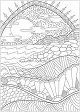 Paysage Colorier Landschaften Erwachsene Adulti Scenario Paysages Ocean Malbuch Paradisiaque Adultes Benton Coloriages Difficiles Inspirant Justcolor Natur Uconn sketch template