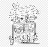 Dollhouse Coloring Pages Pngfind sketch template