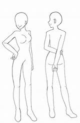 Base Body Female Deviantart Drawing Anime Poses Oc Outline Sketches Reference Drawings Figure Character Bodies Simple sketch template