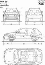 Car Blueprint Cars Audi Blueprints Prints Blue Drawings sketch template