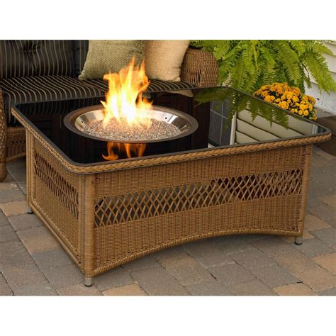 Outdoor Greatroom Company Naples 48 Inch Propane Fire Pit Coffee Table