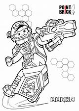Coloring Nexo Knights Pages Aaron Knight Colorare Disegni Da Choose Board Kids sketch template