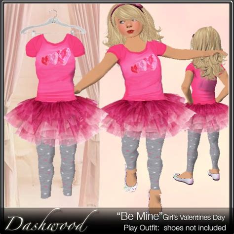 second life marketplace dashwood be mine girls valentine s day outfit