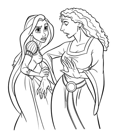 tangled   color  children tangled kids coloring pages