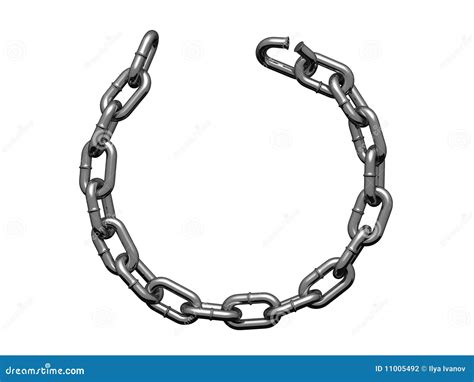 torn chain  form   circle stock illustration illustration