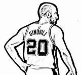 Dirk Nowitzki Ginobili Nba sketch template