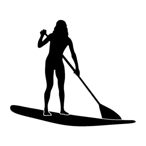 paddle silhouette  getdrawings