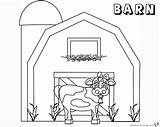 Barn Cow Coloring Pages Printable Cute Kids Rich Template sketch template