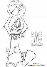 Daffy Looney Basketball Goon Taz Brow sketch template
