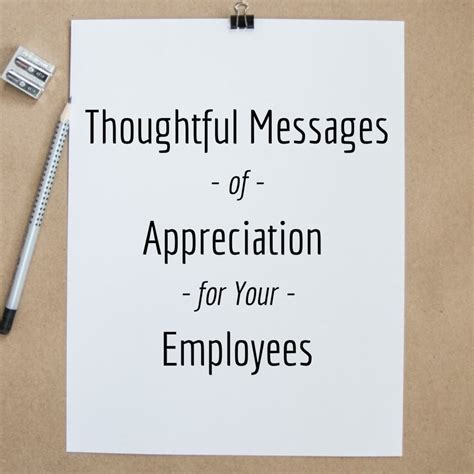 thoughtful work appreciation messages  notes  employees