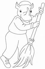 Sweeper Street Coloring Pages Template sketch template