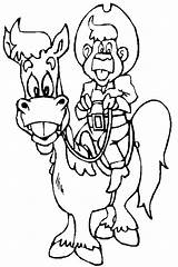 Cow Kowboje Rodeo Pferd Kolorowanki Lachender Reiter Kovboy Stampa Gratuit Malvorlage Bunlar Yarar Umarım Işine sketch template