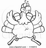 Turkey Cartoon Clipart Bird Run Coloring Outlined Thoman Cory Vector Cute Flying Baby Collc0121 Royalty sketch template