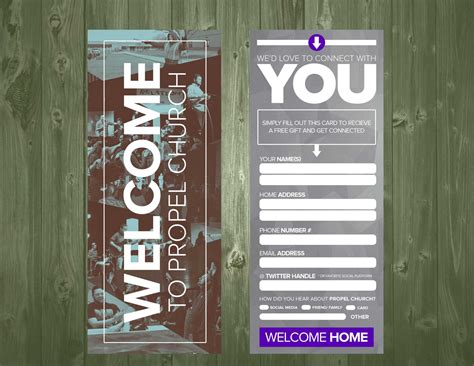 church visitor card template word professional template