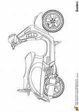 Scooter Moto Hugolescargot Colorier Choisir sketch template