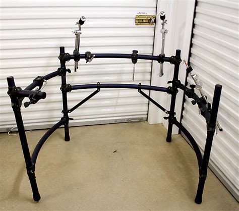 roland mds 20 drum rack mount stand v drum w tom clamps reverb