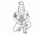 Shikamaru Nara Coloring Pages Teenager Template sketch template