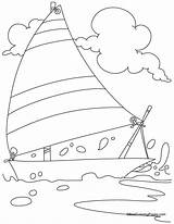 Coloring Yacht Pages Charter Kids Popular Book Printable Visit Coloringhome sketch template