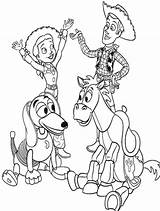 Toy Story Coloring Jessie Woody Pages Kids Disney Clipart Drawing Slinky Color Friends Buzz Popular Getdrawings Dog Print Coloringhome Printables sketch template