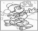 Coloring Pages Mickey Disney Printable Mouse Minnie 9e31 Skateboard 451b Bunch Flowers Print Info sketch template
